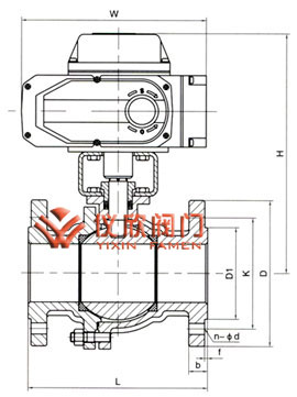 電動調理球閥尺寸圖