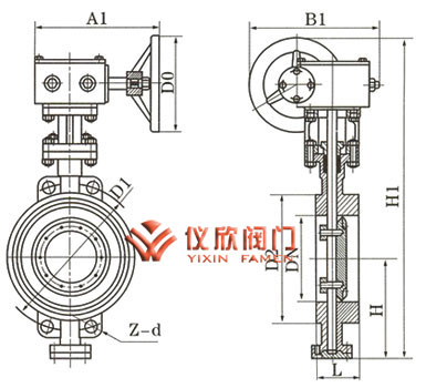 三偏疼多條理硬密封對夾蝶閥