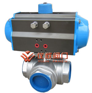 氣動內羅紋三通球閥