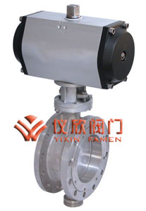 D643H氣動多條理硬密封法蘭蝶閥