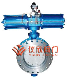 D643H氣動多條理硬密封法蘭蝶閥